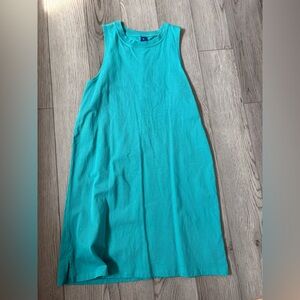 Old Navy Turquoise Sleeveless Midi Dress
